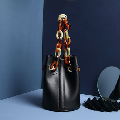 "The Diagonal" Leather Handbag