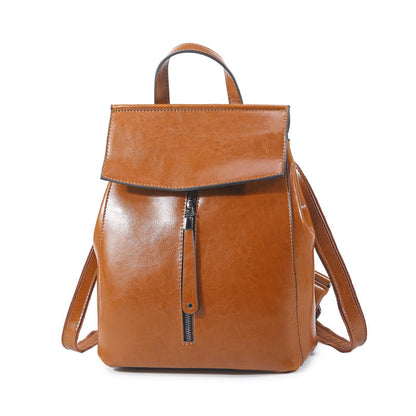Waxed Leather Backpack