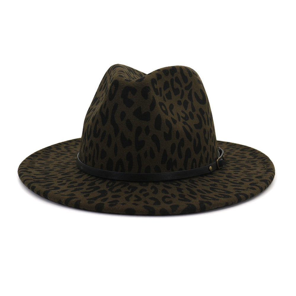 Leopard Print Woolen Hat