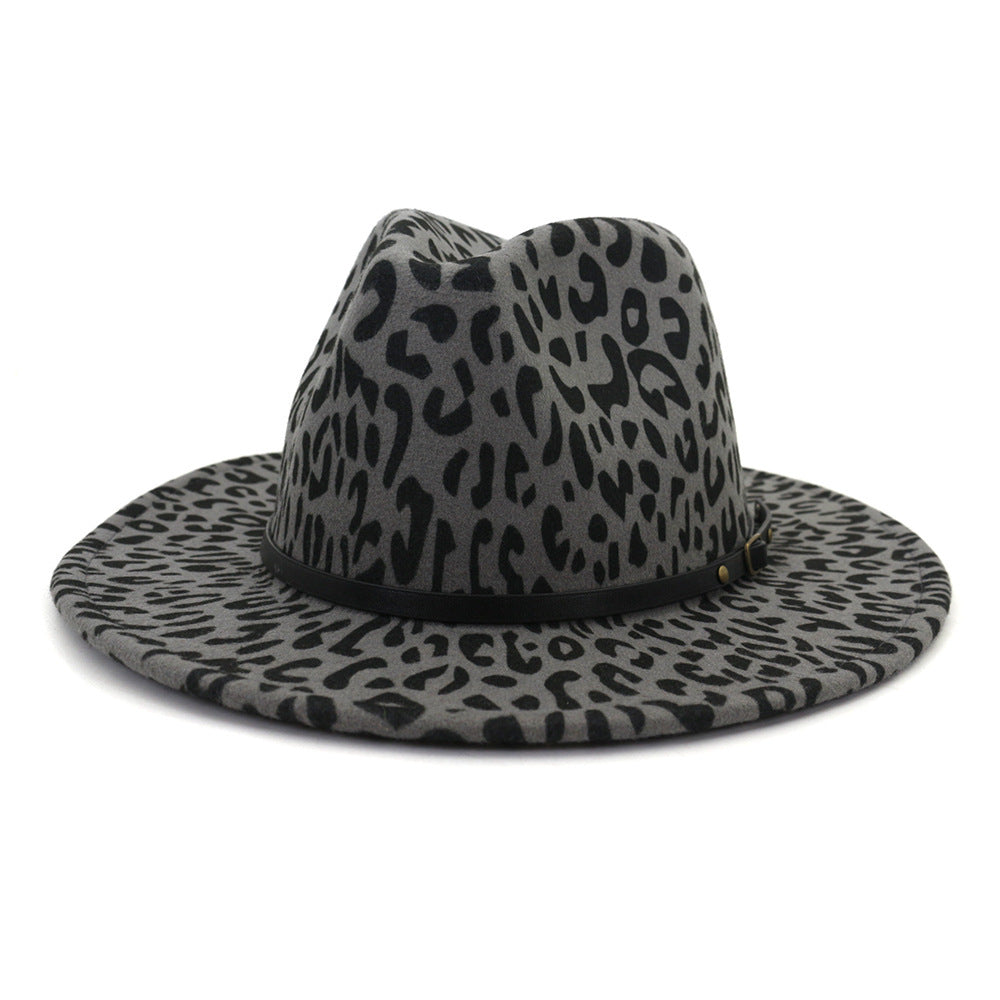 Leopard Print Woolen Hat