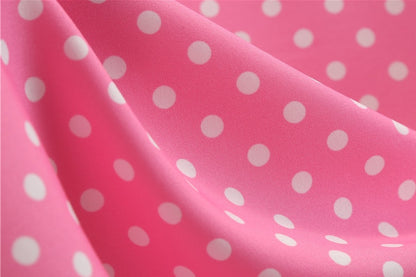 Pink Polka Dot Retro Swing Dress