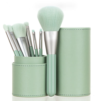 7-piece Portable Makeup Brush Set and Carrier