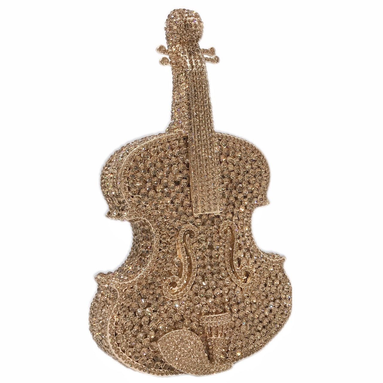 Rhinestone Violin Evening Bag/Clutch