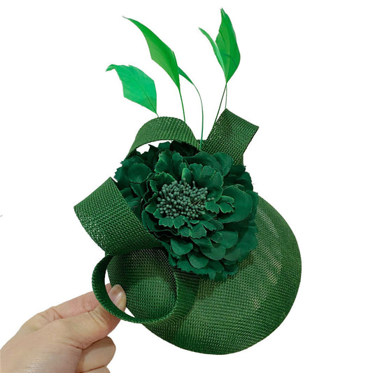 Feather Flower Hairpin Hat