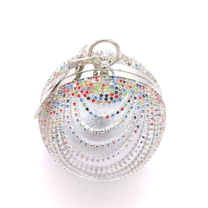 Small Round Spherical Dinner Clutch Bag