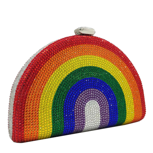 Vibrant Rainbow Clutch