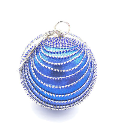 Small Round Spherical Dinner Clutch Bag