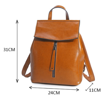 Waxed Leather Backpack